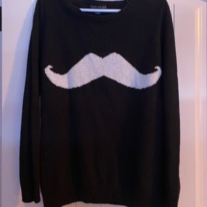 forever 21 mustache long sleeve